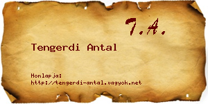 Tengerdi Antal névjegykártya